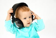 baby and head-phones