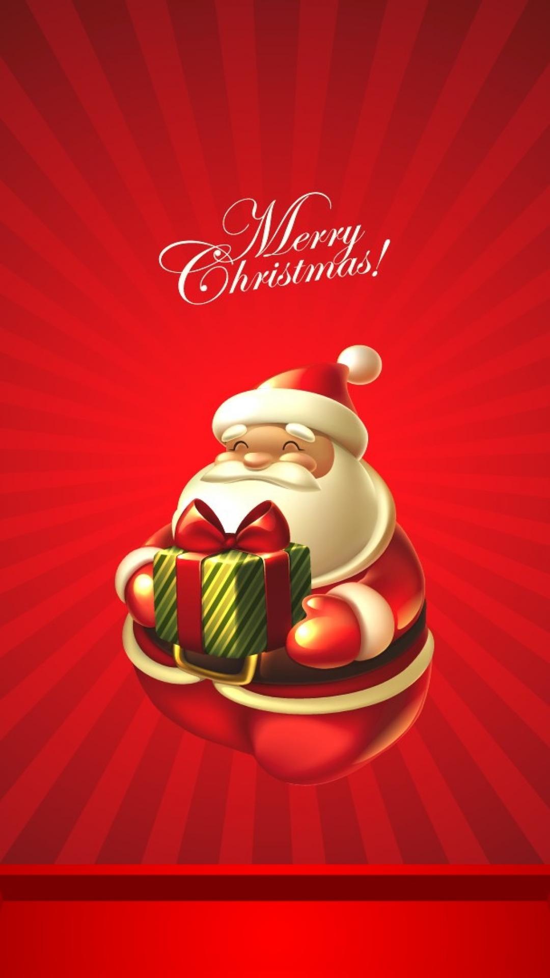 CUTE CHRISTMAS SANTA WALLPAPER FOR IPHONE