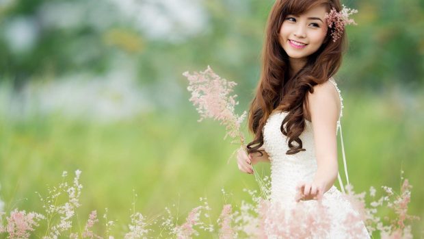 Cute girl girls wallpapers flower beauty little cool.