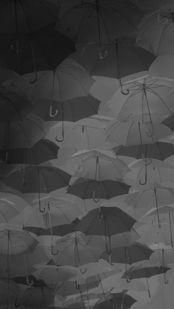 Dark Umbrella Iphone Background.