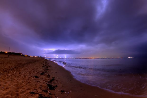 Download Free Lightning Storm Background.