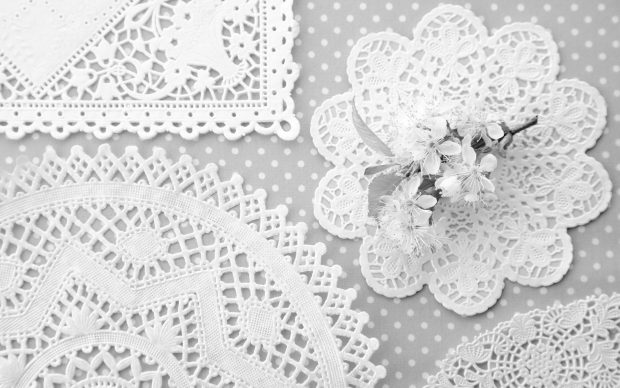 Download Free White Lace Wallpaper.