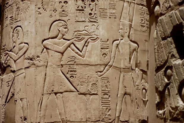 Egyptian Hieroglyphics HD Background.