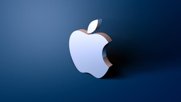 Fantastic Apple 3D Logo Background.