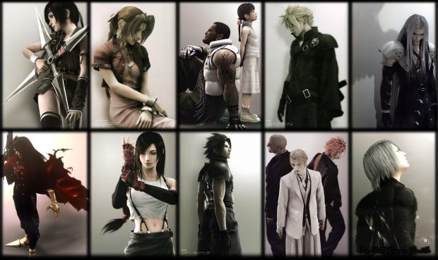 Final Fantasy 7 Art Backgrounds.