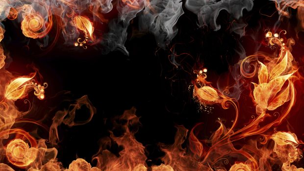 Flames white background border wallpaper hd.