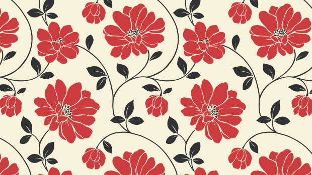 Flower pattern tumblr pattern desktop background.