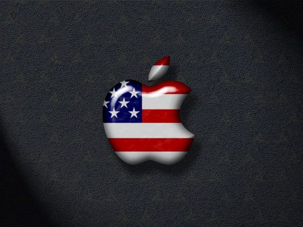 Free Apple 3D Background US.