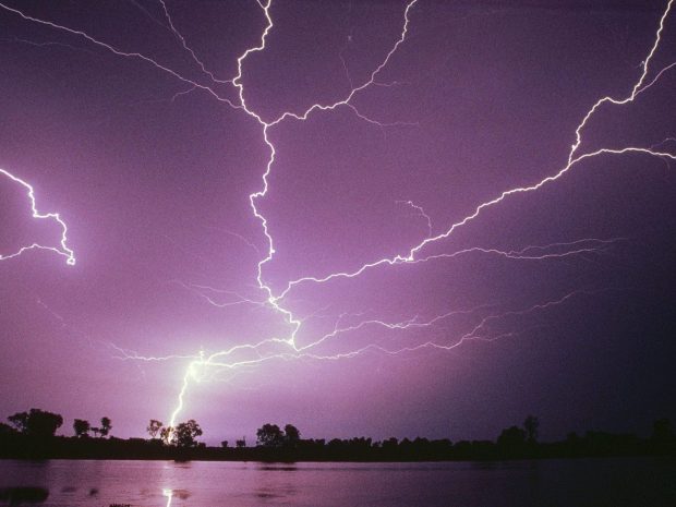 Free Lightning Storm Background.