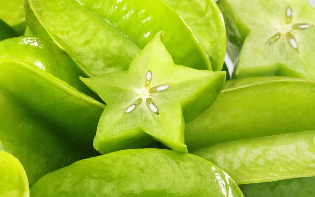 Fresh Green Star Fruit Wallpaper.