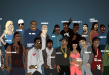 Funny Rap Background.