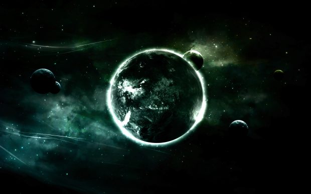 Green Planet Background Free Download.