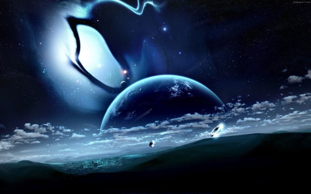 HD Alien Planet Background.