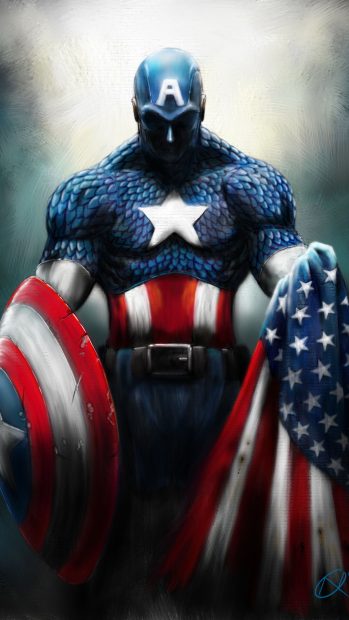HD Captain America iPhone Images.
