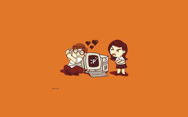 HD Geek Love Background.