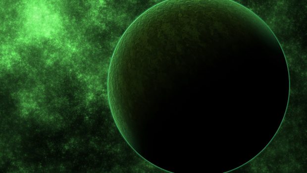 HD Green Planet Background.