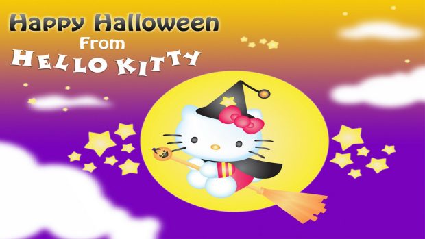 HD Hello Kitty Halloween Wallpaper.