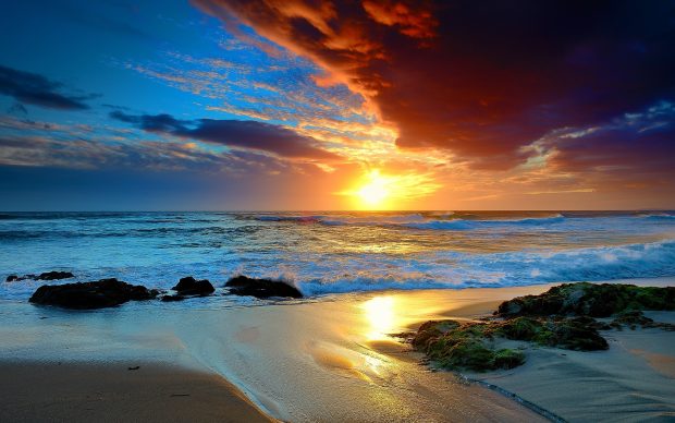 HD Sunset Beaches Wallpaper.