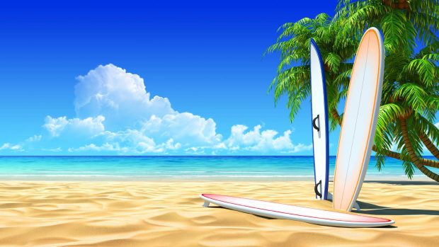 HD Surf Beach Wallpaper.