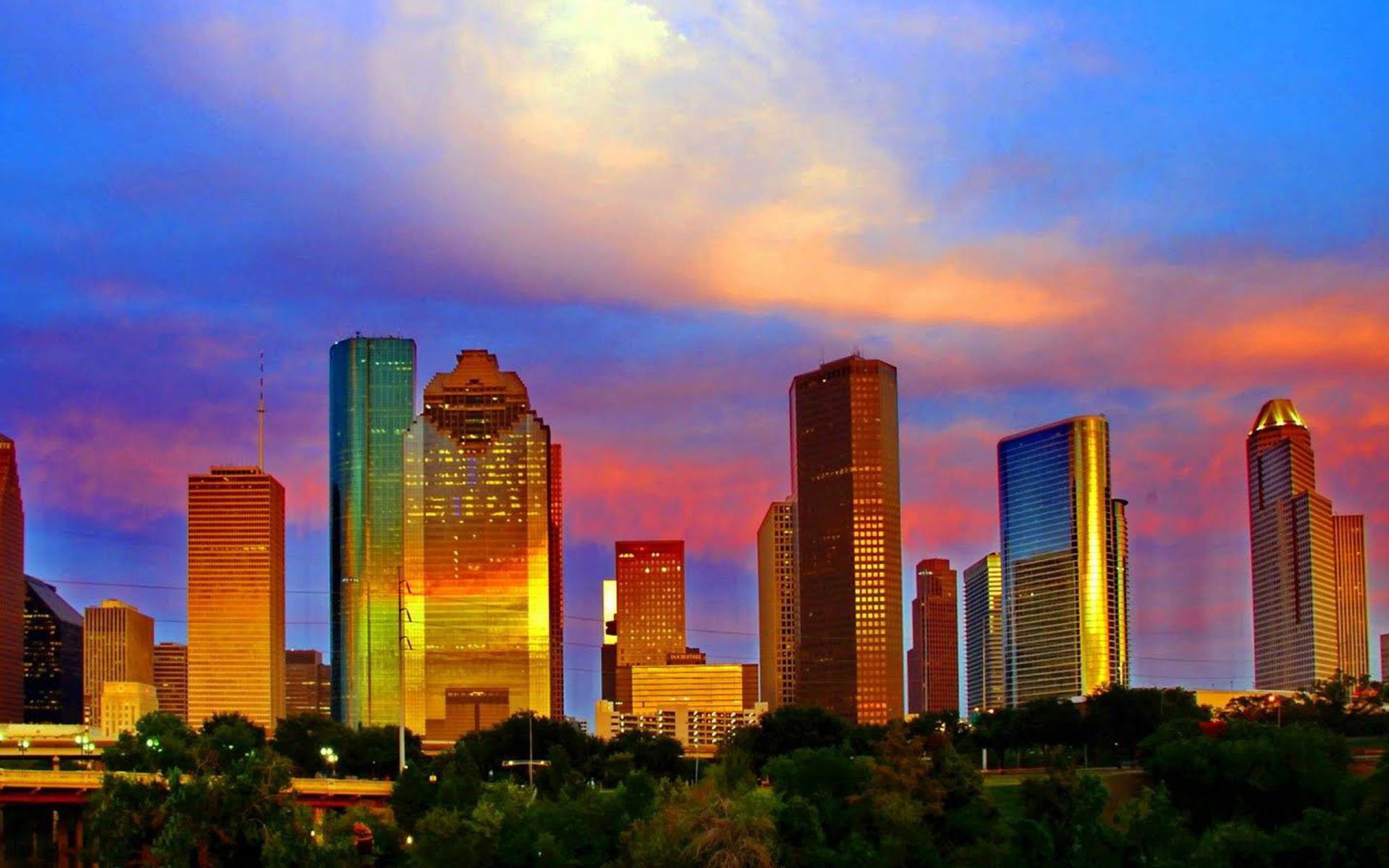 Houston Skyline Wallpapers HD | PixelsTalk.Net