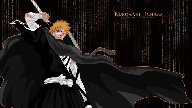 Ichigo Kurosaki Guy Kimono Aword 1920x1080 Anime Background.