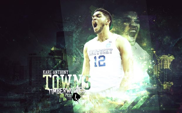 Karl Anthony Towns Kentucky Wildcats Background.