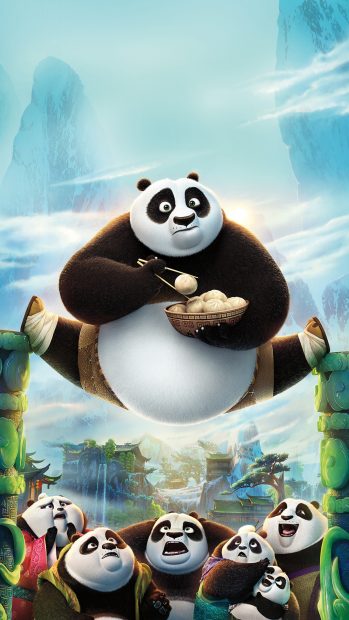 Kungfu Panda Art Illust Film Disney iphone 6 backgrounds.
