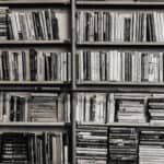 Library Books Shelf Background.
