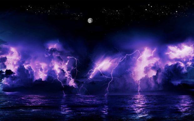 Lightning Storm Background.