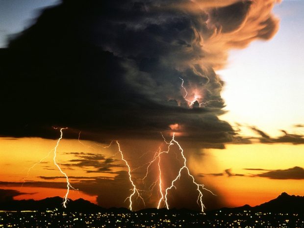 Lightning Storm Background HD.