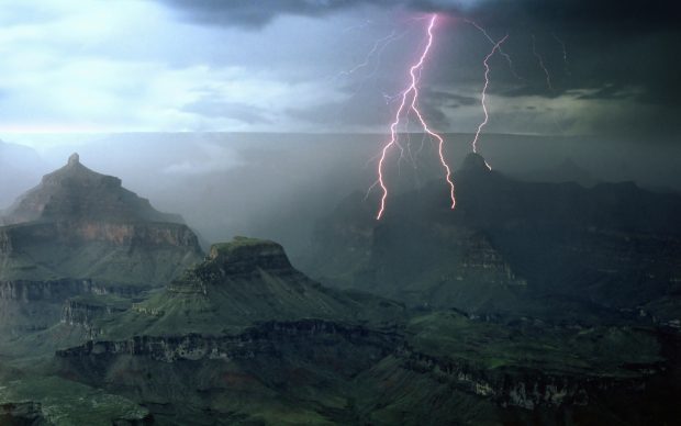 Lightning Storm Background Wallpaper.