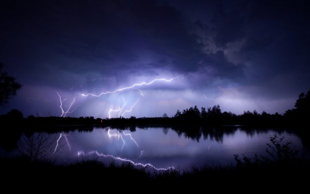 Lightning Storm Wallpaper For Desktop.