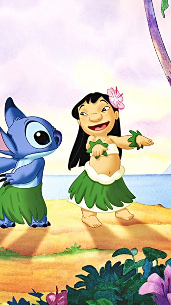 Lilo Stitch Disney Iphone Wallpaper.