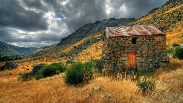 Log Cabin Background HD.