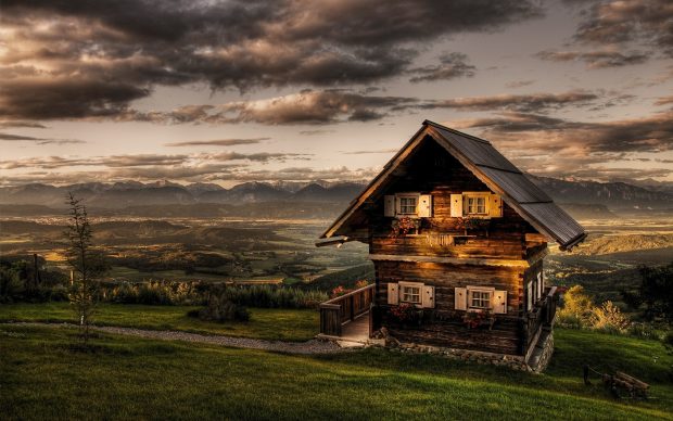 Log Cabin Background HQ.