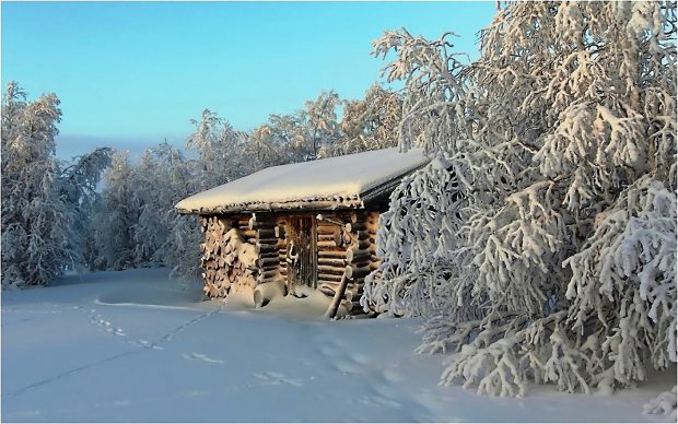 Log Cabin Desktop Background.