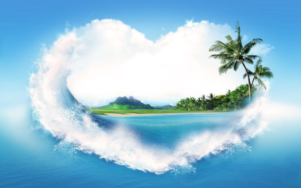 Love cloud nature cool wallpaper.