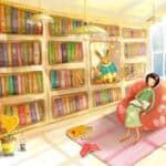 Lovely Library Background.