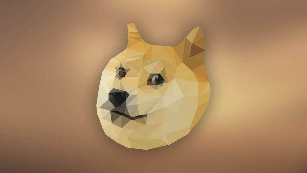 Low Poly Doge Background 2560x1440 for Tablets.