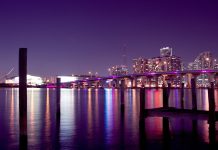 Miami Skyline Panoramic Image.