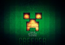 Minecraft Creeper Iphone Background HD.