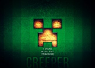 Minecraft Creeper Iphone Background HD.