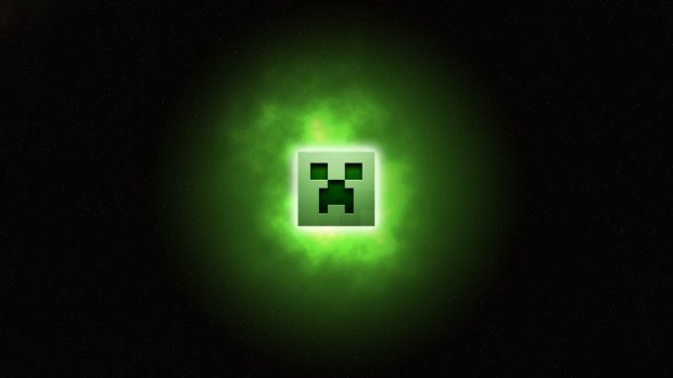 Minecraft Creeper Iphone HD Background.