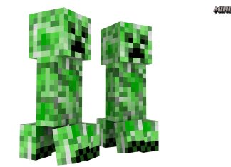 Minecraft Creeper Iphone Image.