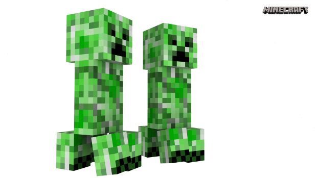 Minecraft Creeper Iphone Image.