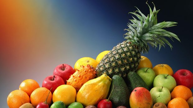 Mix Fruits Background.