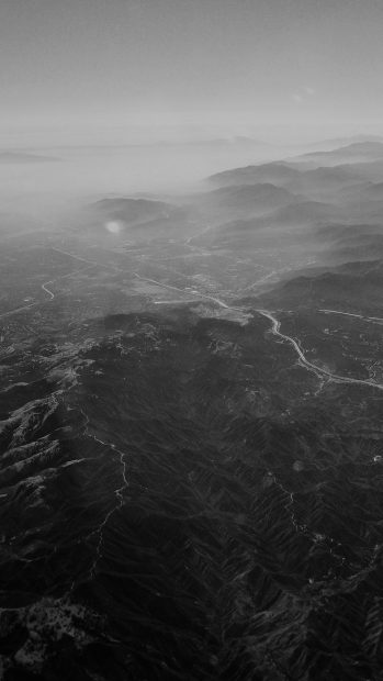 Nature Sky Mountain View Night Flight iphone images.