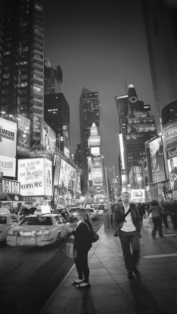 New York Street Night City Dark Vignette iphone images.