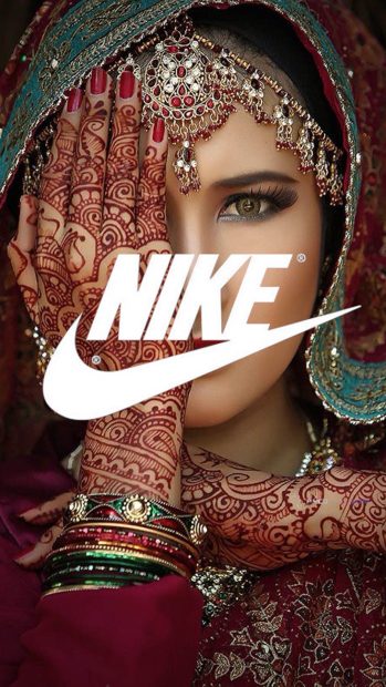 Nike Indian Girl Wallpaper for Iphone.