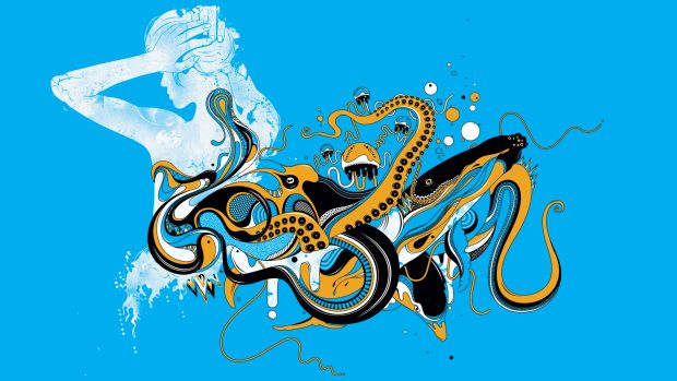 Octopus Background.